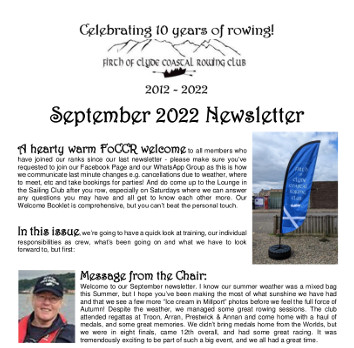 FOCCR Newsletter Sept 2022